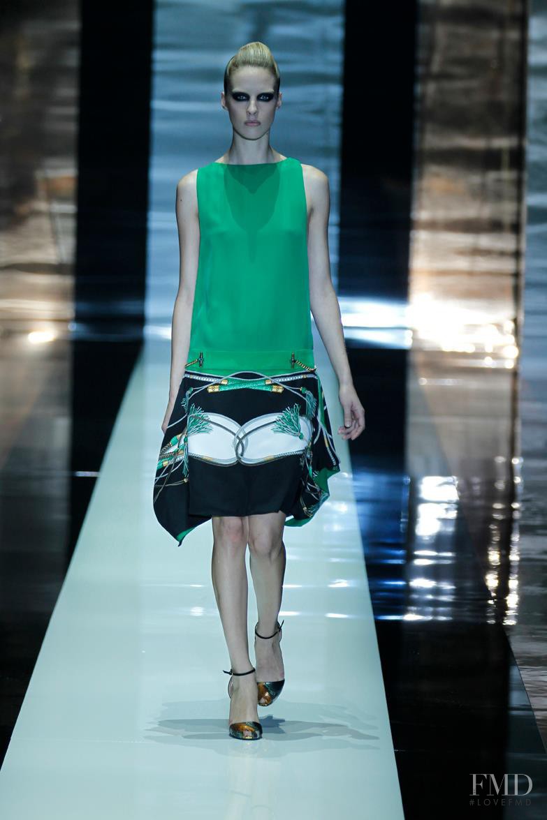 Julia Frauche featured in  the Gucci fashion show for Spring/Summer 2012