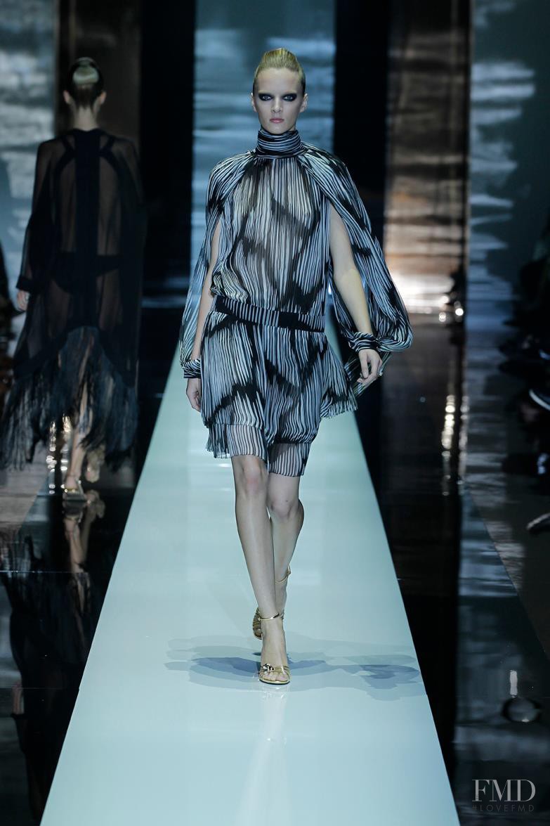 Daria Strokous featured in  the Gucci fashion show for Spring/Summer 2012
