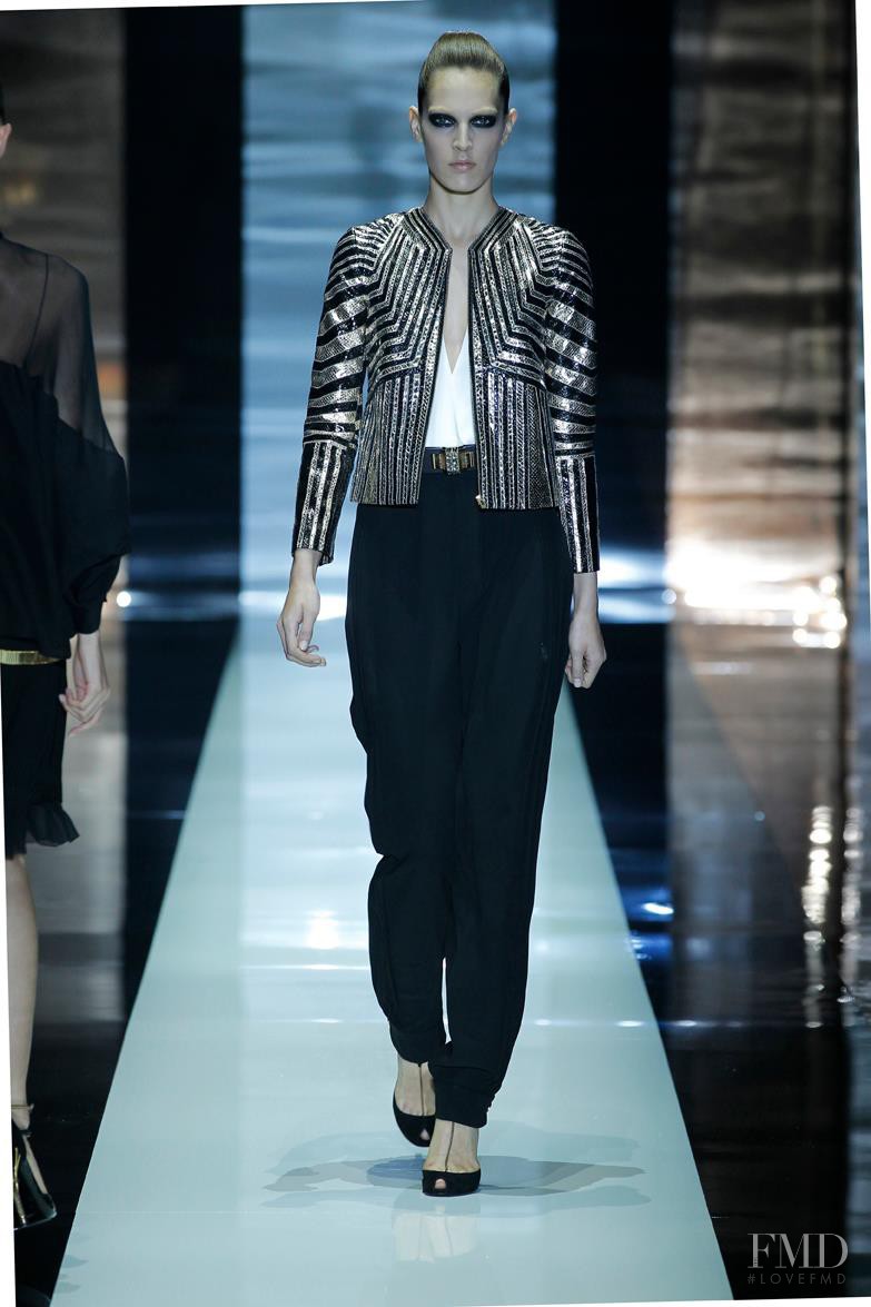 Othilia Simon featured in  the Gucci fashion show for Spring/Summer 2012