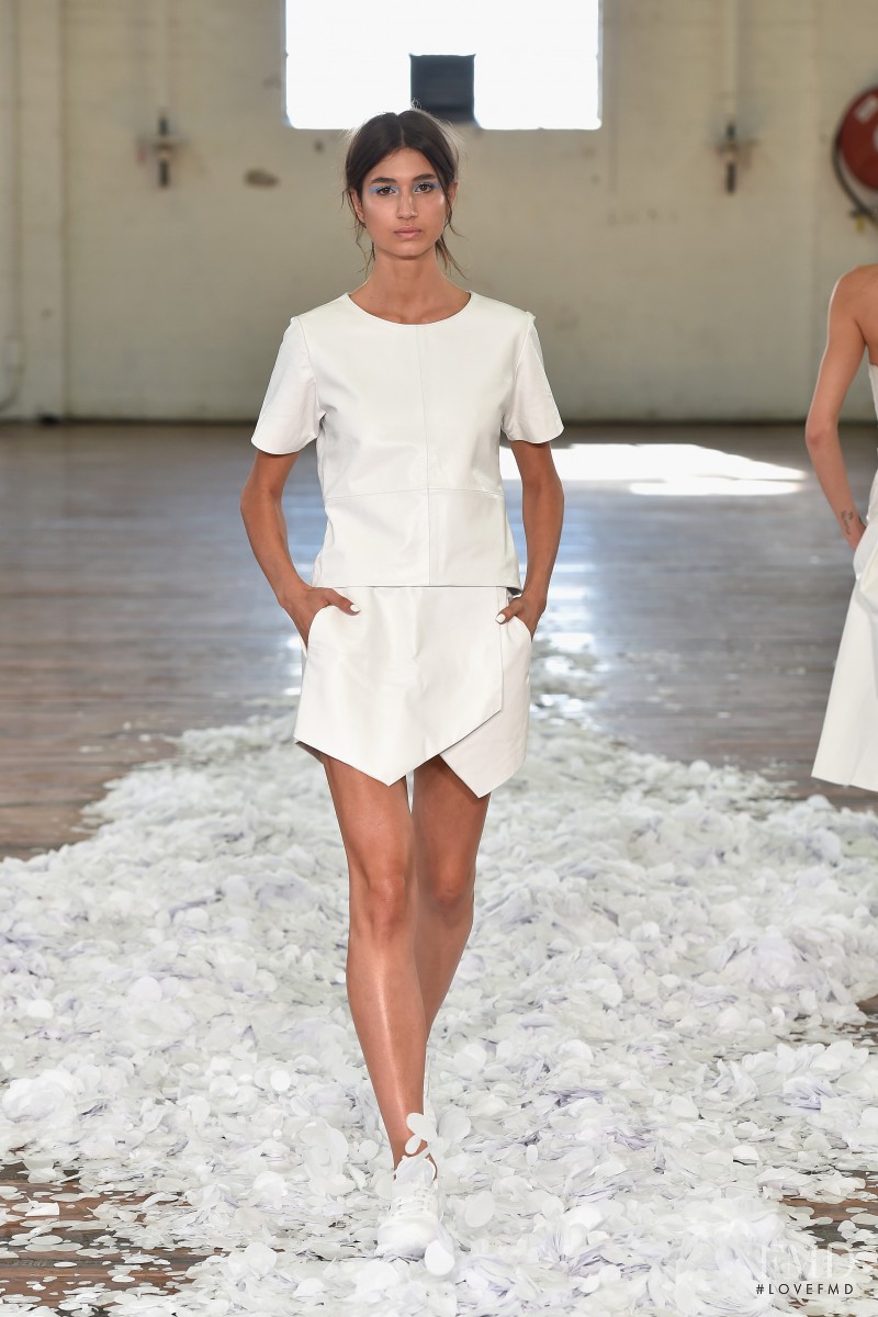 Roberta Pecoraro featured in  the Jennifer Kate fashion show for Spring/Summer 2015