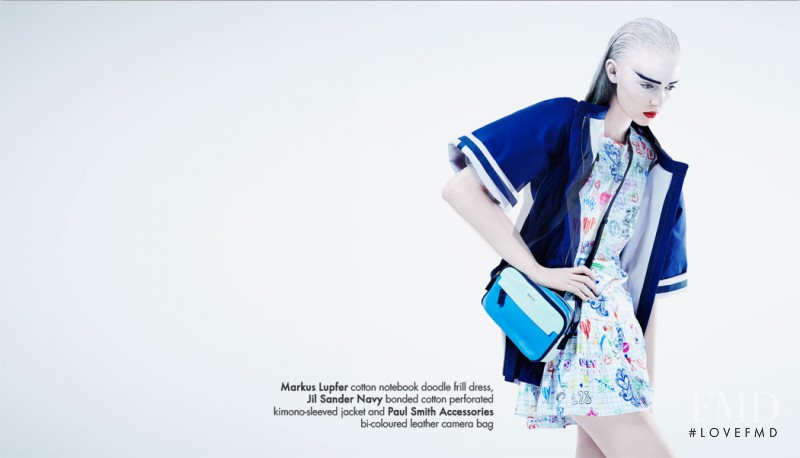 Kaila Hart featured in  the Club21 Graphic Impact lookbook for Spring/Summer 2014
