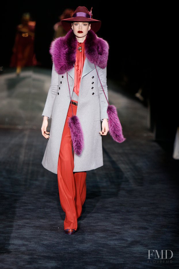 Julia Saner featured in  the Gucci fashion show for Autumn/Winter 2011