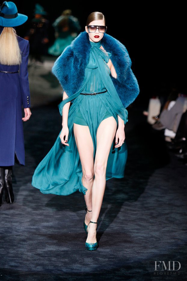 Yulia Kharlapanova featured in  the Gucci fashion show for Autumn/Winter 2011