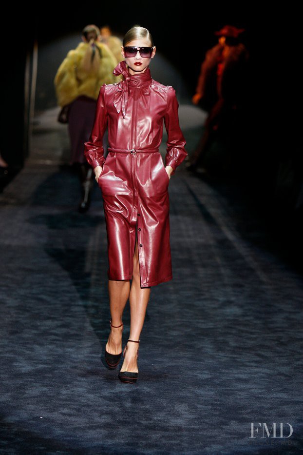 Anna Selezneva featured in  the Gucci fashion show for Autumn/Winter 2011