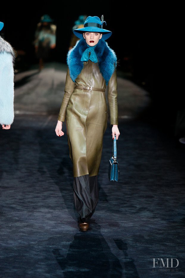 Daria Strokous featured in  the Gucci fashion show for Autumn/Winter 2011