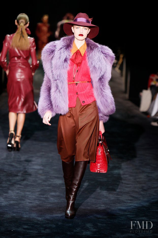 Hailey Clauson featured in  the Gucci fashion show for Autumn/Winter 2011
