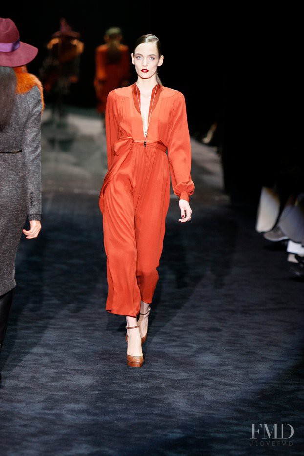 Zuzanna Bijoch featured in  the Gucci fashion show for Autumn/Winter 2011