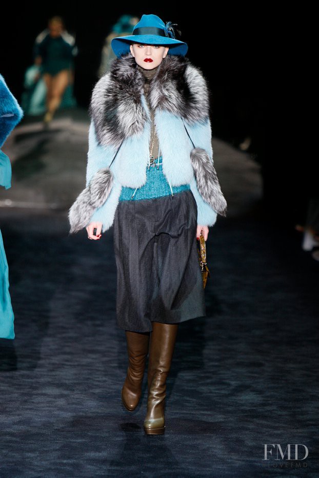 Anabela Belikova featured in  the Gucci fashion show for Autumn/Winter 2011