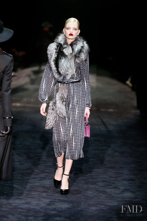 Daphne Groeneveld featured in  the Gucci fashion show for Autumn/Winter 2011