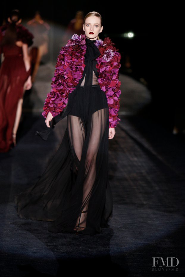 Daria Strokous featured in  the Gucci fashion show for Autumn/Winter 2011