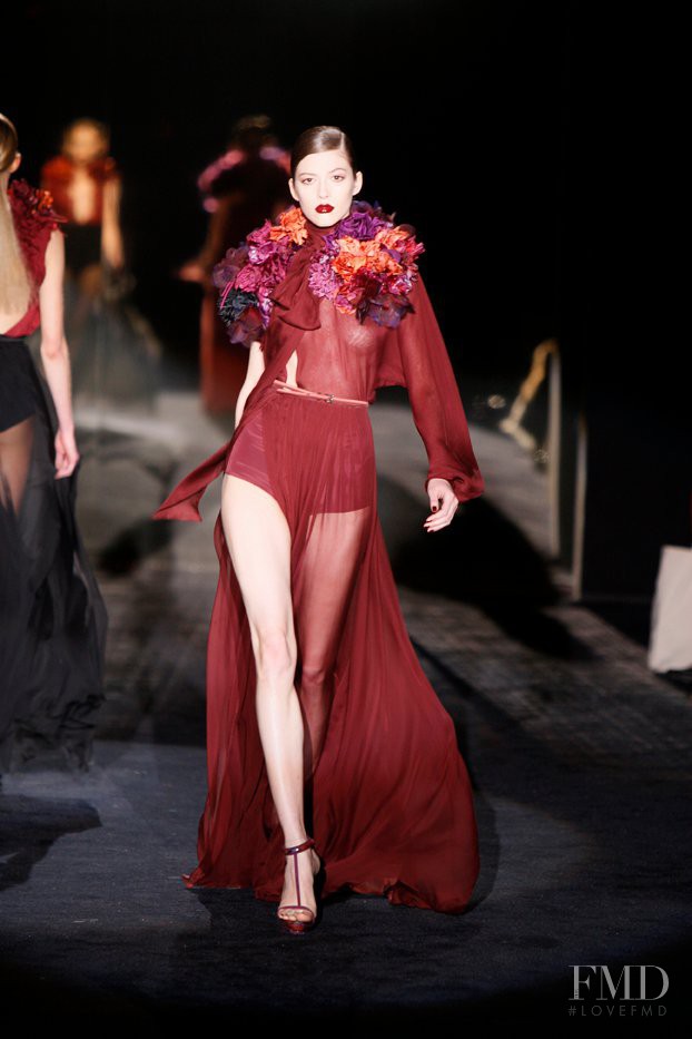 Yulia Kharlapanova featured in  the Gucci fashion show for Autumn/Winter 2011