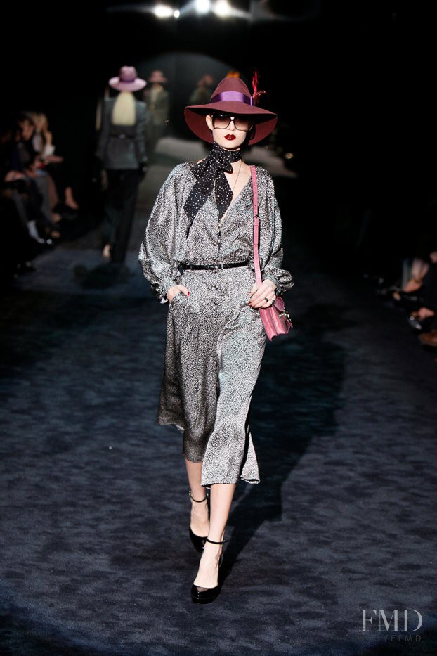 Josephine Skriver featured in  the Gucci fashion show for Autumn/Winter 2011