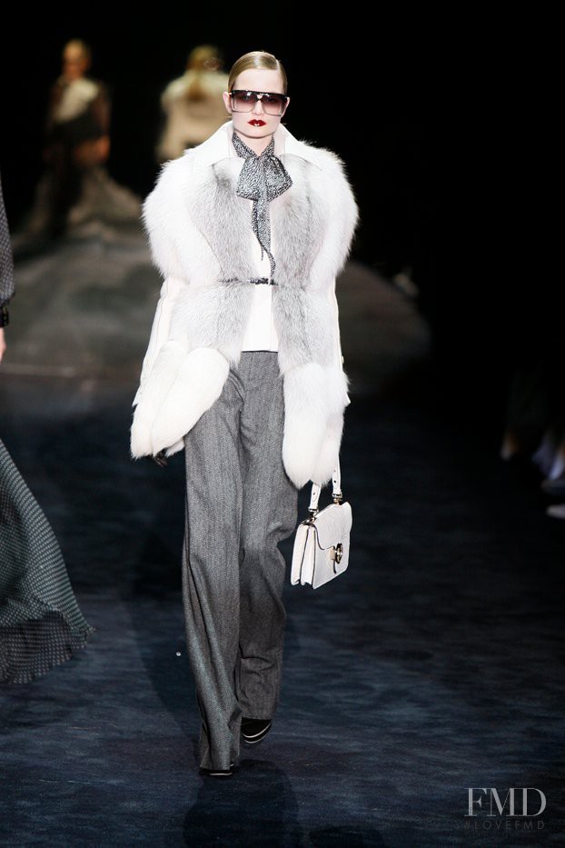 Maud Welzen featured in  the Gucci fashion show for Autumn/Winter 2011