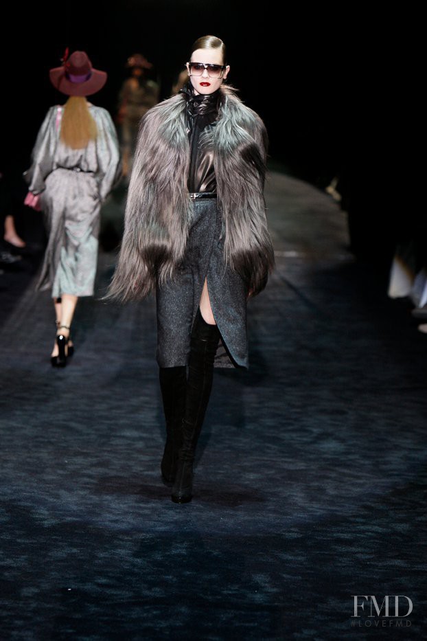 Monika Jagaciak featured in  the Gucci fashion show for Autumn/Winter 2011