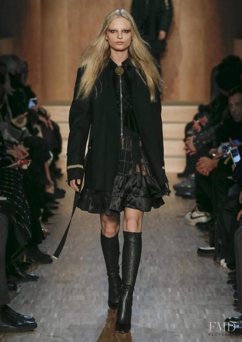 Frederikke Sofie Falbe-Hansen featured in  the Givenchy fashion show for Autumn/Winter 2016