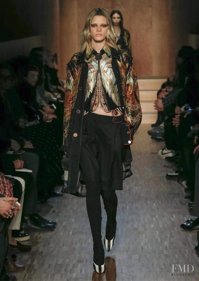 Leila Goldkuhl featured in  the Givenchy fashion show for Autumn/Winter 2016