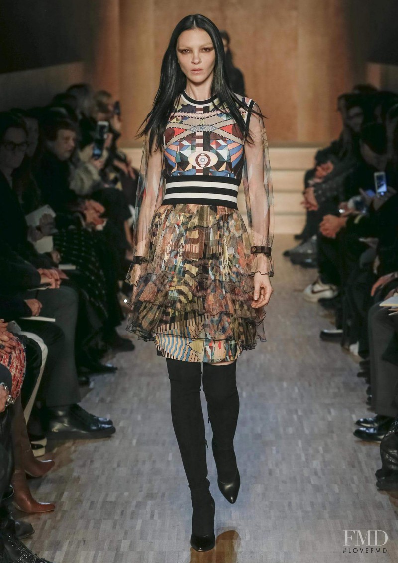 Mariacarla Boscono featured in  the Givenchy fashion show for Autumn/Winter 2016