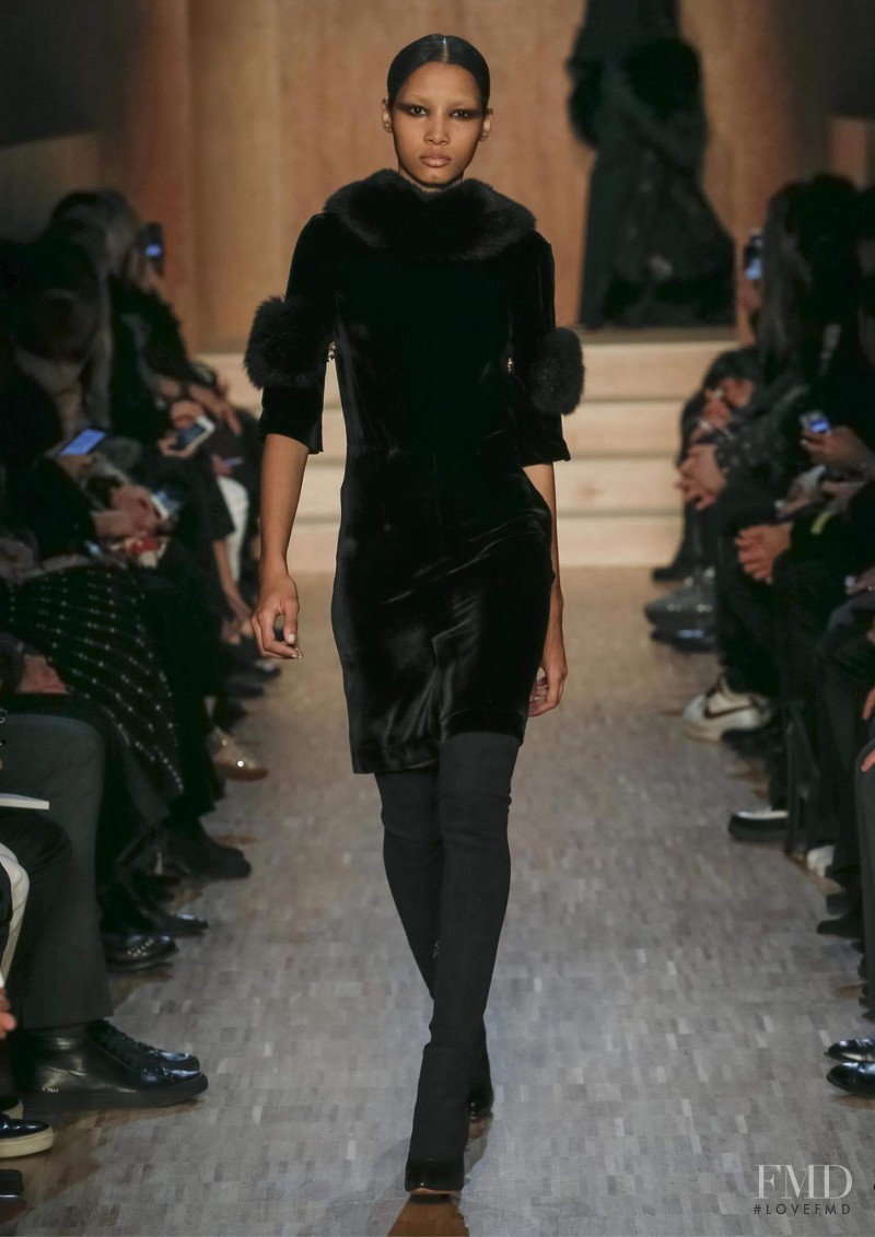 Lineisy Montero featured in  the Givenchy fashion show for Autumn/Winter 2016
