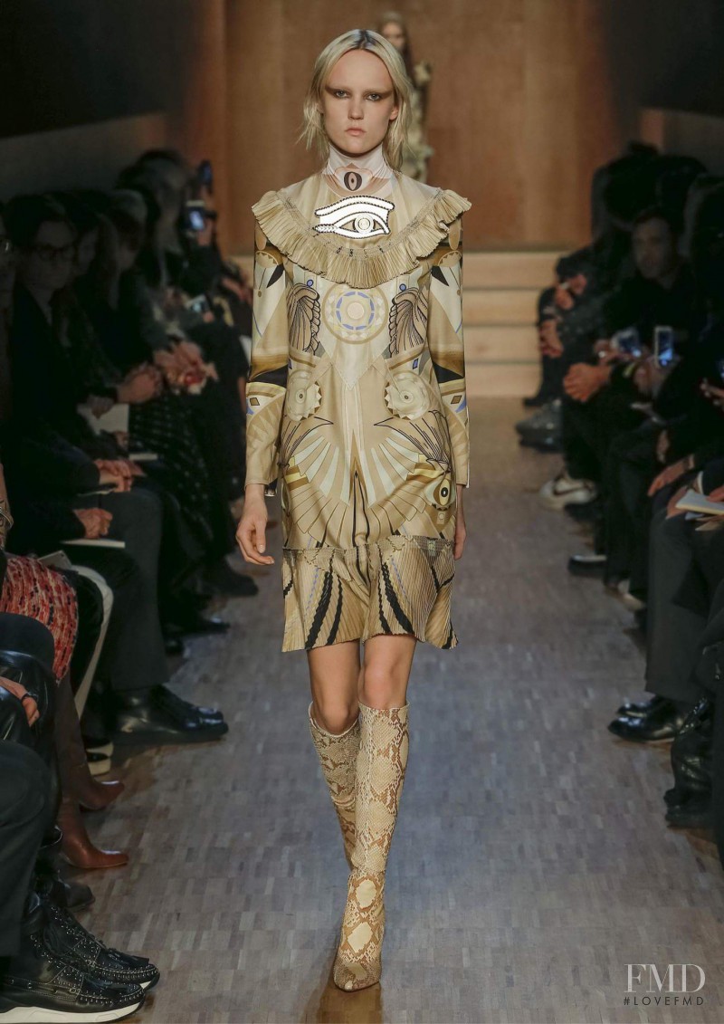 Harleth Kuusik featured in  the Givenchy fashion show for Autumn/Winter 2016