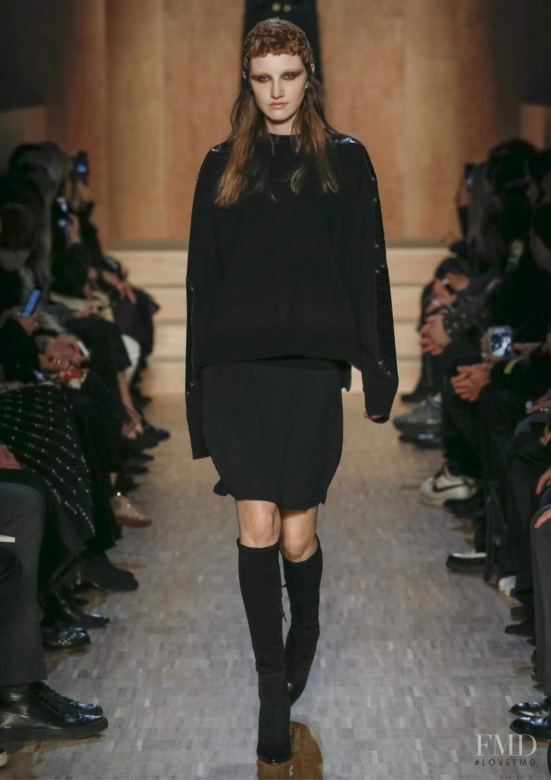 Emma Harris featured in  the Givenchy fashion show for Autumn/Winter 2016