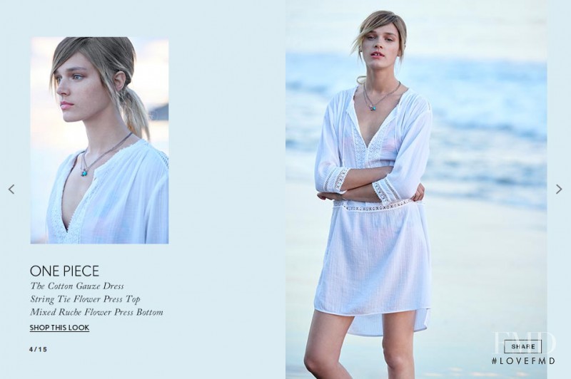 Leila Goldkuhl featured in  the Rebecca Taylor lookbook for Spring/Summer 2016