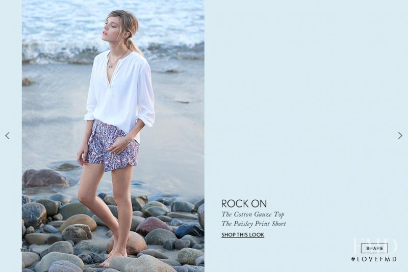 Leila Goldkuhl featured in  the Rebecca Taylor lookbook for Spring/Summer 2016