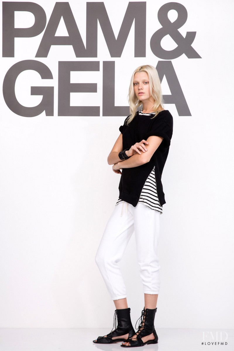 Leila Goldkuhl featured in  the Pam & Gela fashion show for Resort 2015