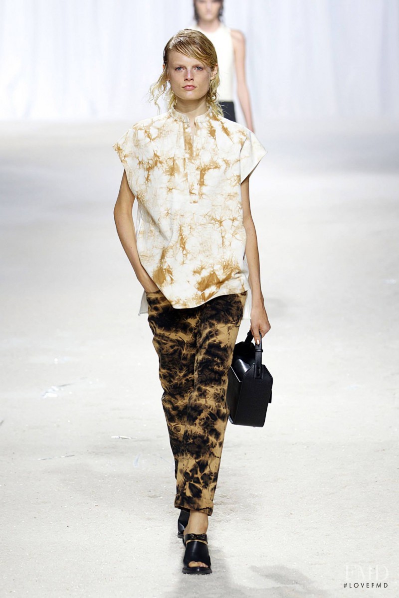 Hanne Gaby Odiele featured in  the 3.1 Phillip Lim fashion show for Spring/Summer 2014