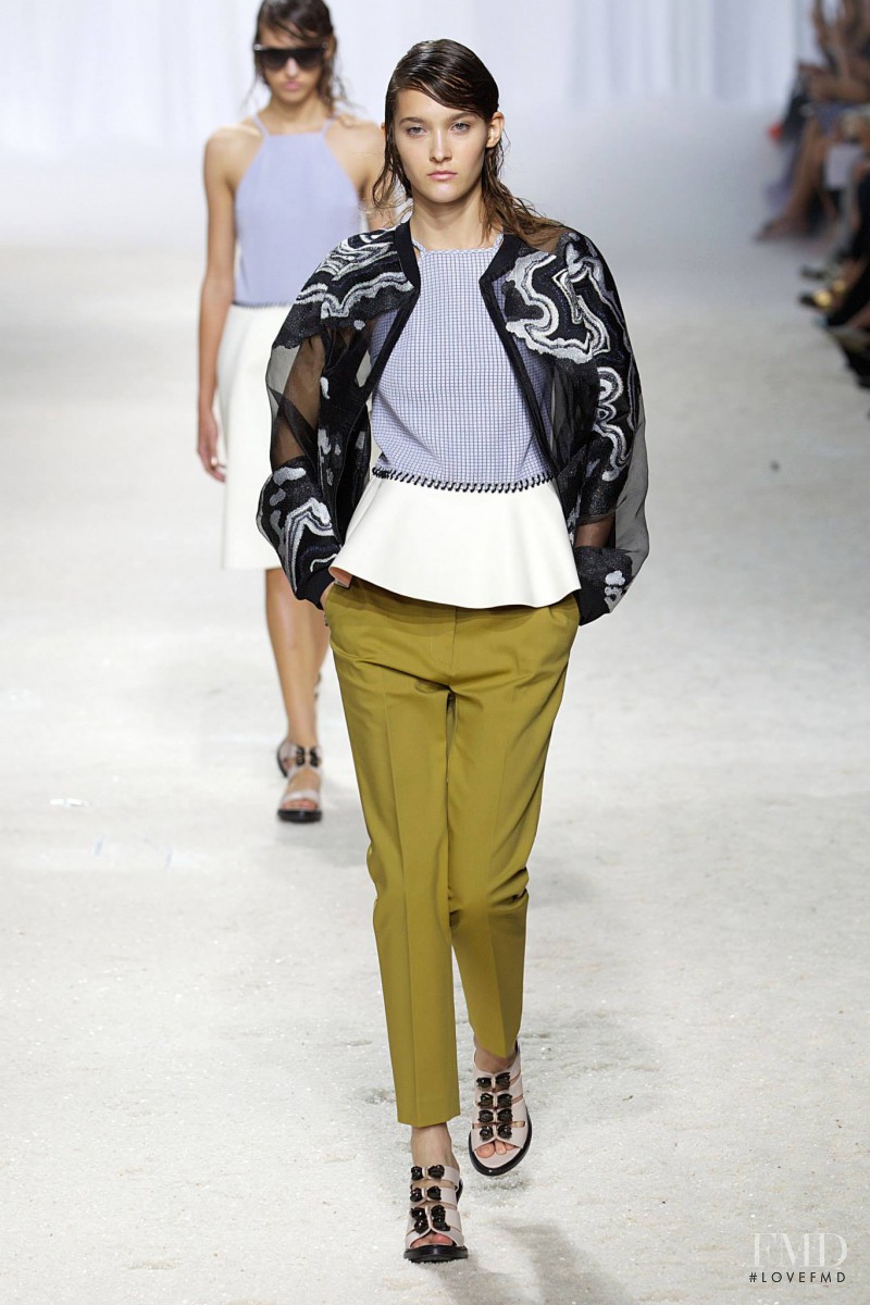 Emma Waldo featured in  the 3.1 Phillip Lim fashion show for Spring/Summer 2014