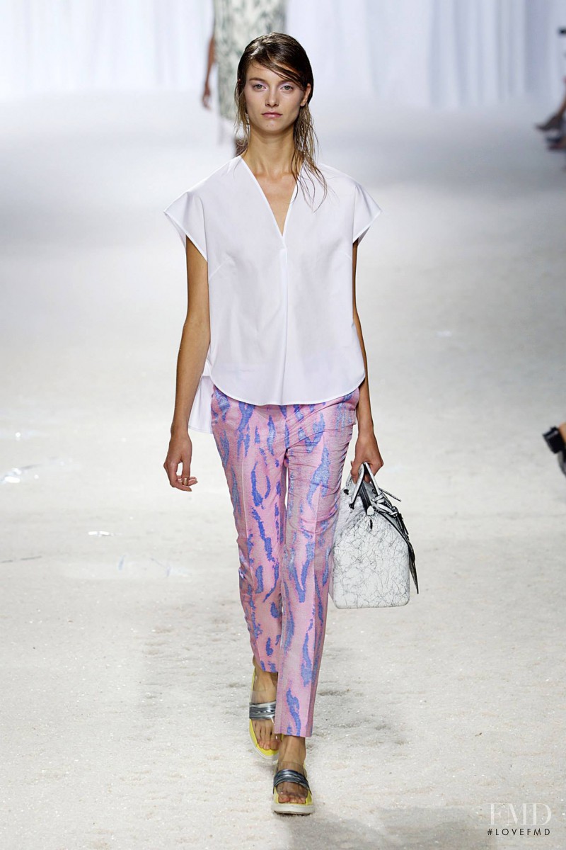 Iris Egbers featured in  the 3.1 Phillip Lim fashion show for Spring/Summer 2014