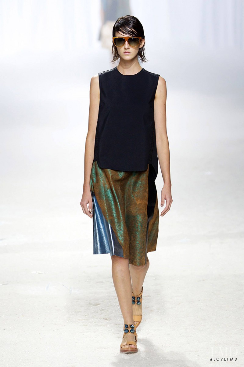 Cristina Herrmann featured in  the 3.1 Phillip Lim fashion show for Spring/Summer 2014