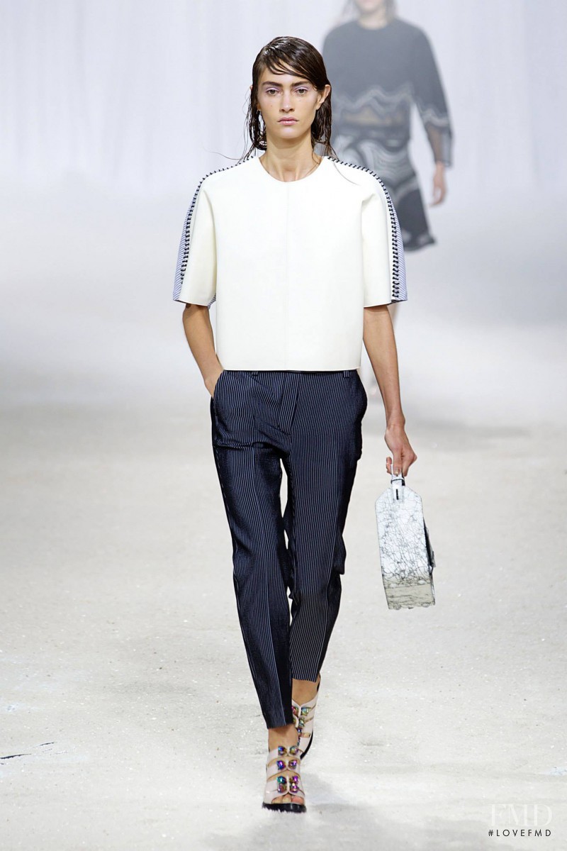 Marine Deleeuw featured in  the 3.1 Phillip Lim fashion show for Spring/Summer 2014