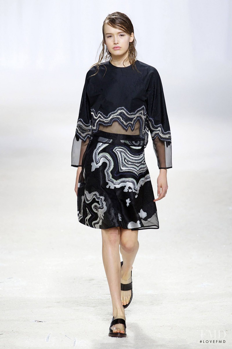 Maddison Brown featured in  the 3.1 Phillip Lim fashion show for Spring/Summer 2014