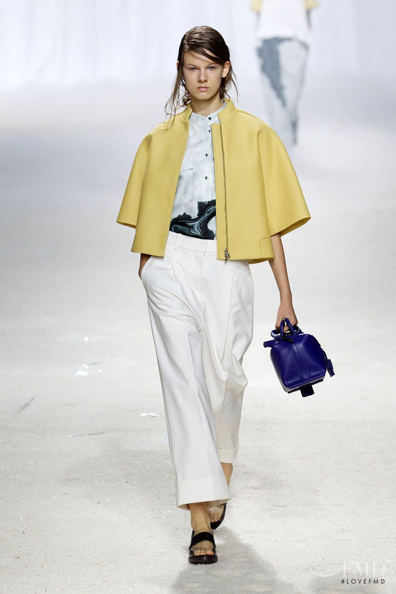 Joanna Tatarka featured in  the 3.1 Phillip Lim fashion show for Spring/Summer 2014