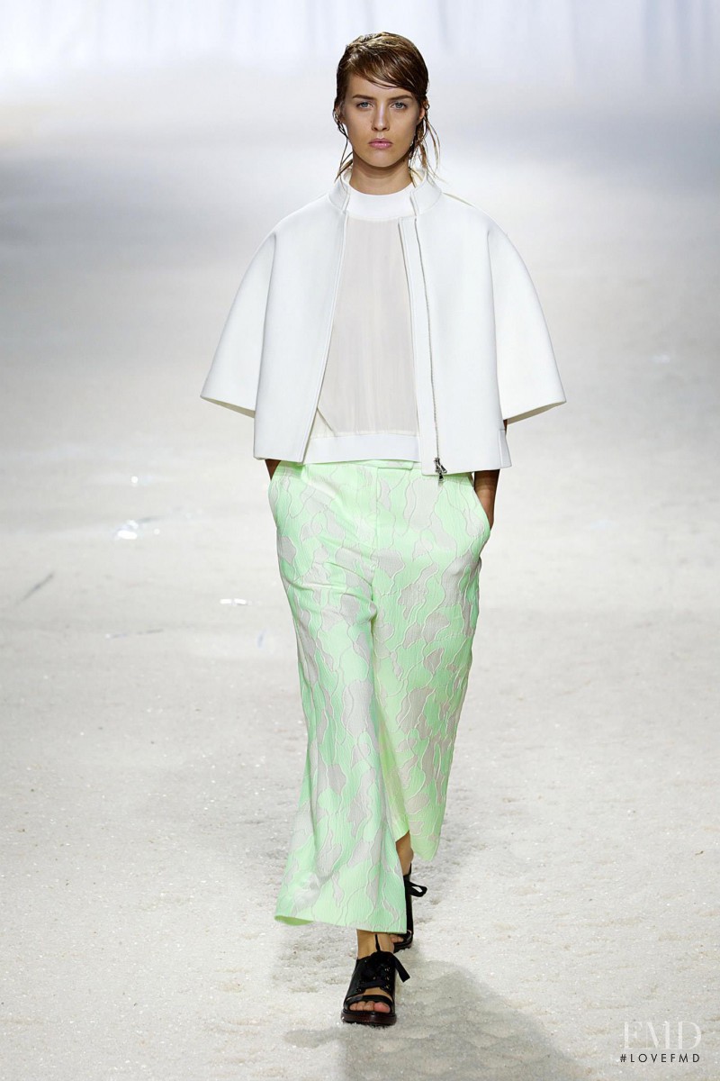 Julia Frauche featured in  the 3.1 Phillip Lim fashion show for Spring/Summer 2014