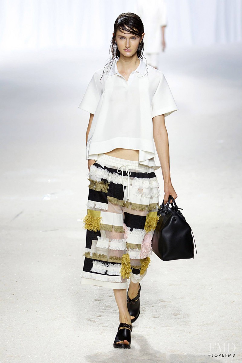 Mackenzie Drazan featured in  the 3.1 Phillip Lim fashion show for Spring/Summer 2014