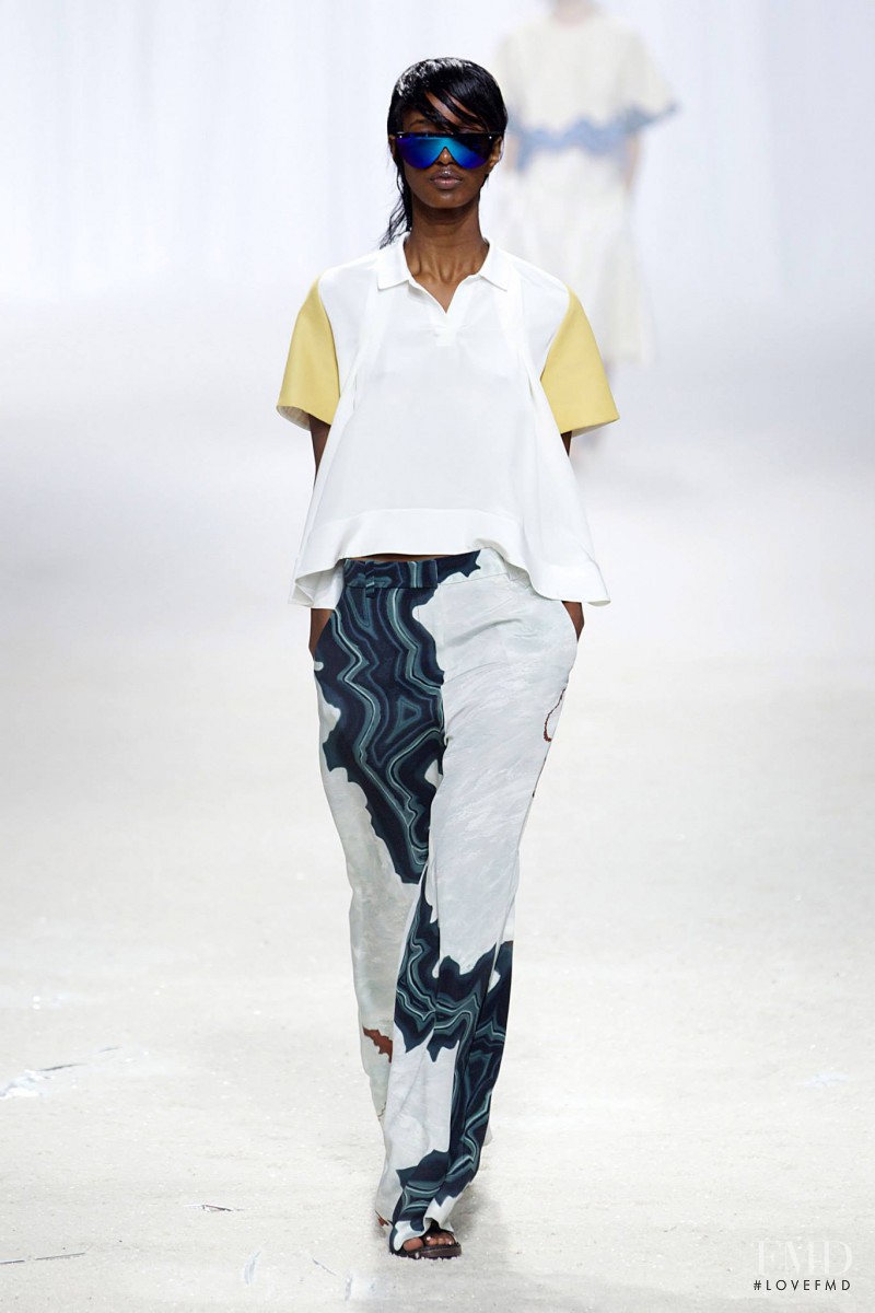 Senait Gidey featured in  the 3.1 Phillip Lim fashion show for Spring/Summer 2014