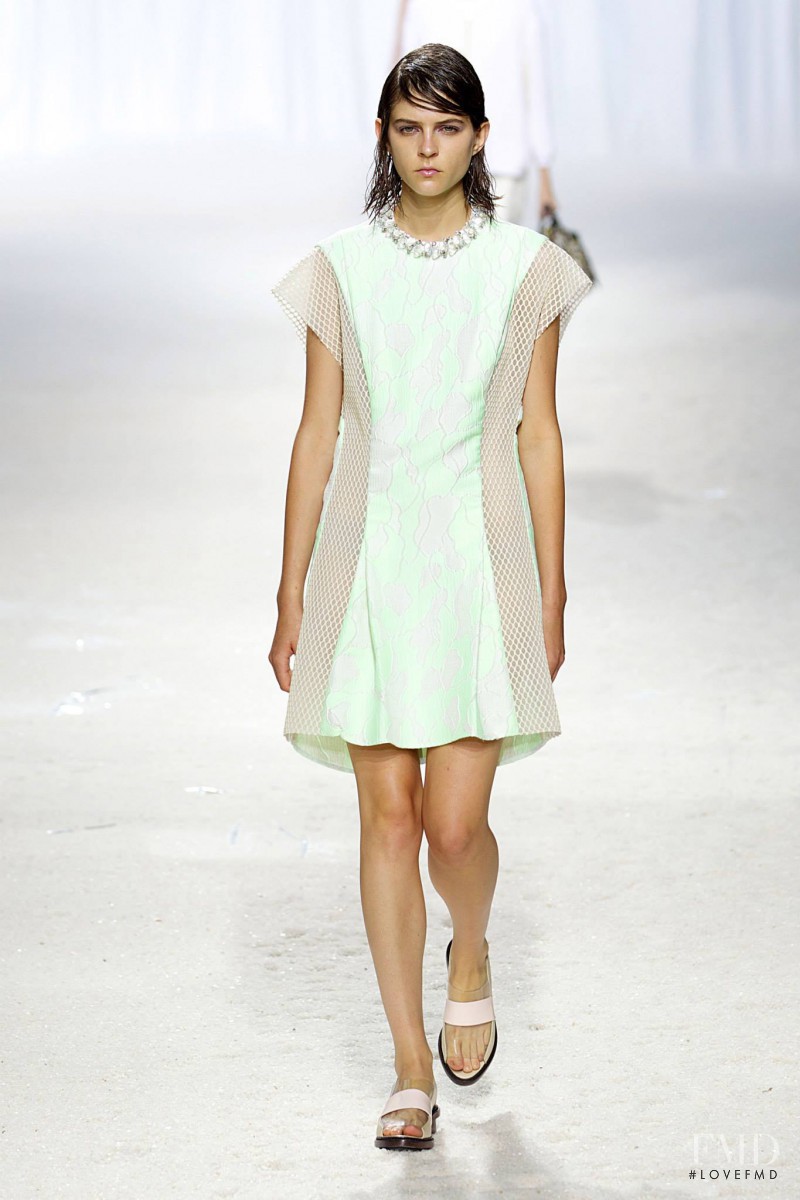 Kel Markey featured in  the 3.1 Phillip Lim fashion show for Spring/Summer 2014