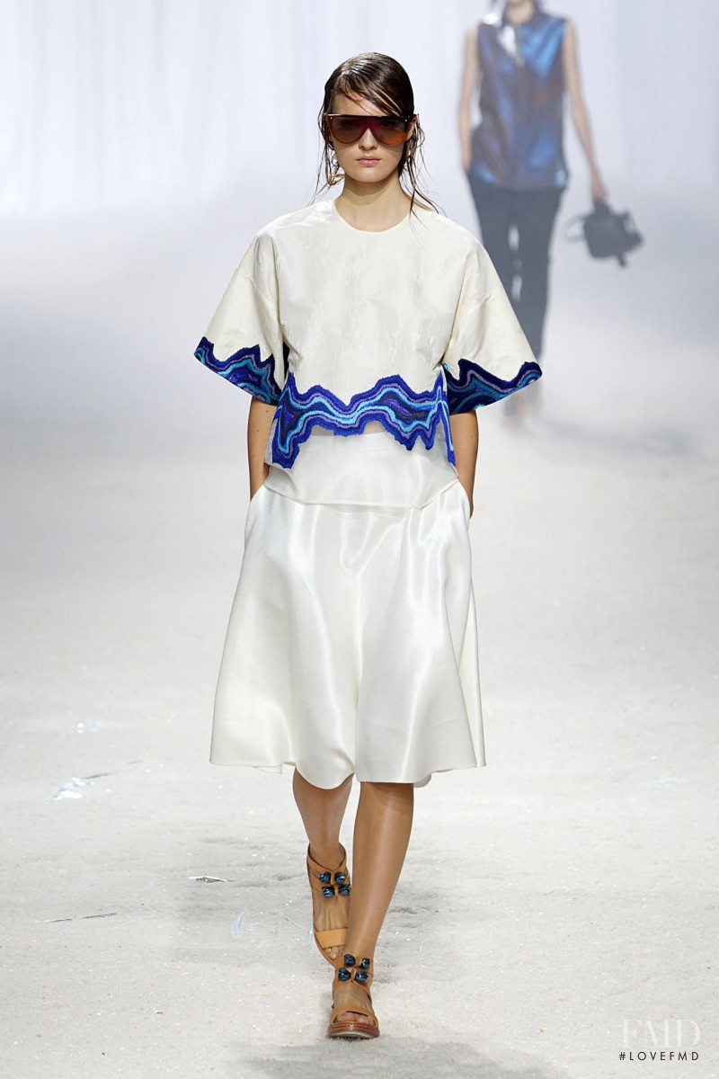 Tilda Lindstam featured in  the 3.1 Phillip Lim fashion show for Spring/Summer 2014