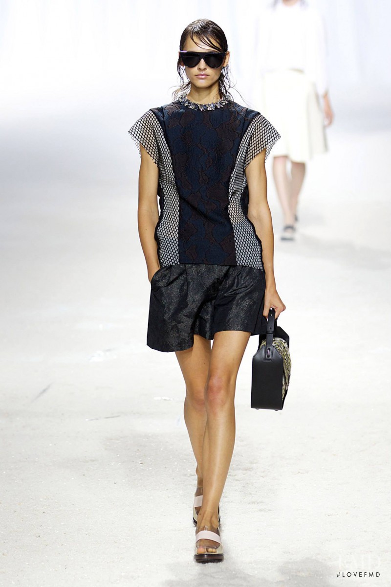 Vika Volkute featured in  the 3.1 Phillip Lim fashion show for Spring/Summer 2014