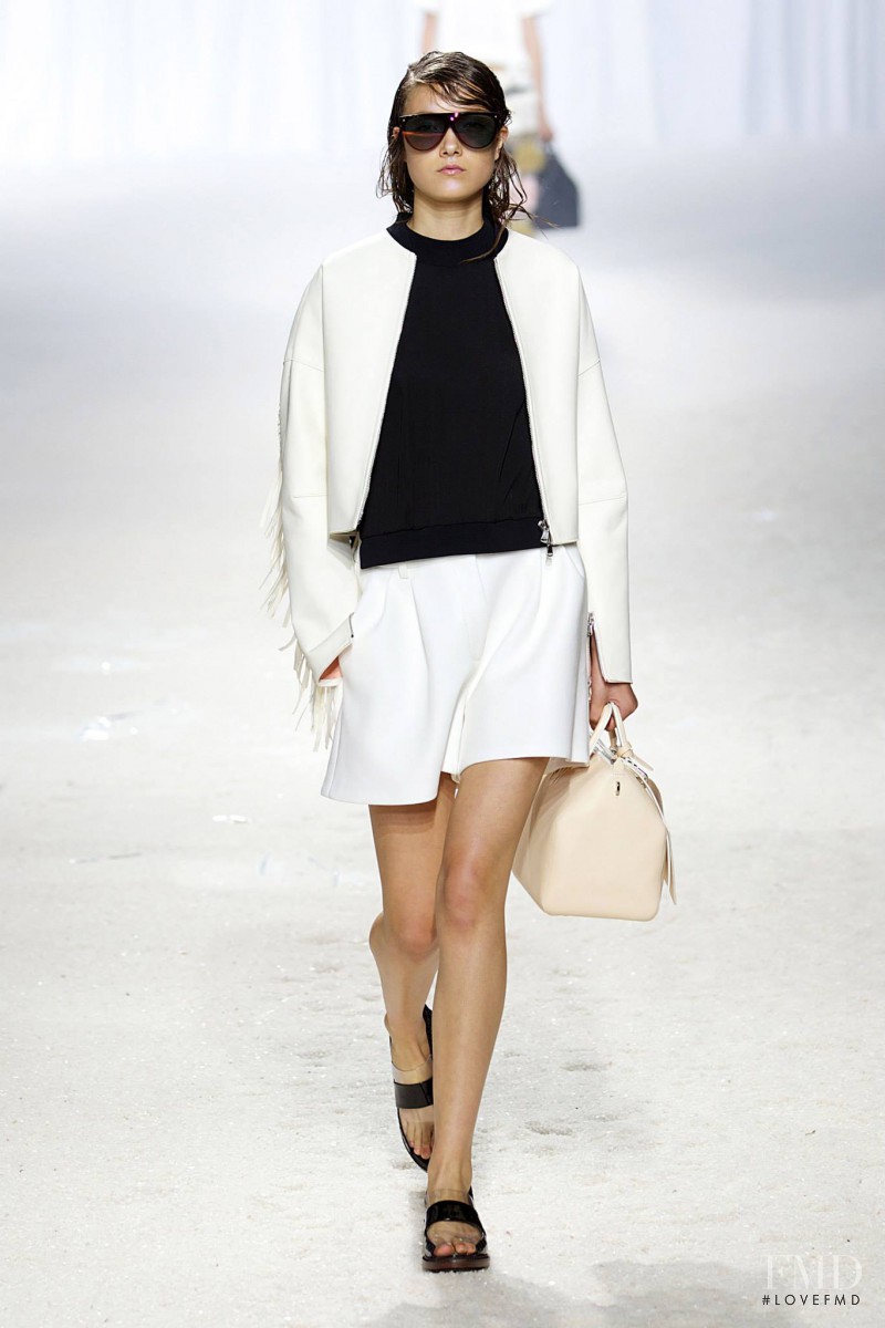 Yumi Lambert featured in  the 3.1 Phillip Lim fashion show for Spring/Summer 2014