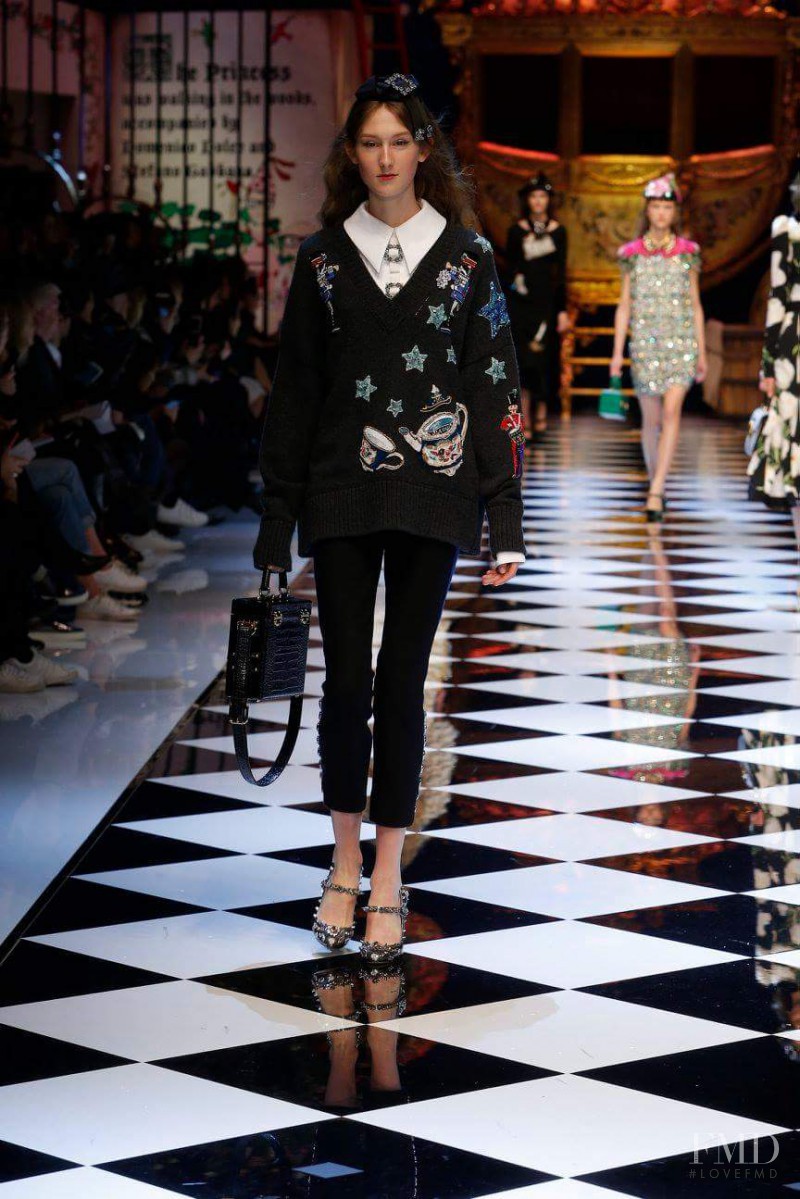 Jay Wright featured in  the Dolce & Gabbana fashion show for Autumn/Winter 2016
