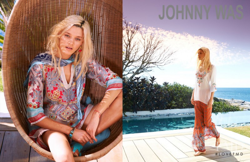 Leila Goldkuhl featured in  the Johnny Was advertisement for Spring/Summer 2013