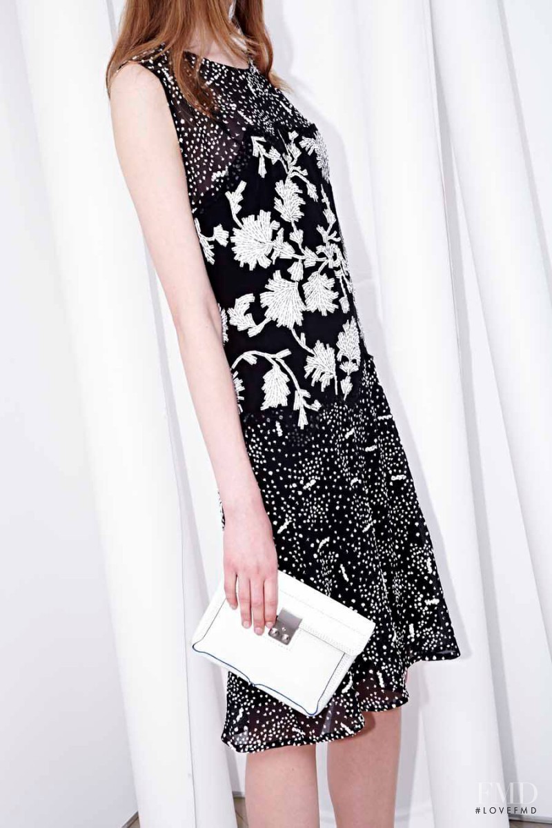 Joanna Tatarka featured in  the 3.1 Phillip Lim fashion show for Resort 2014
