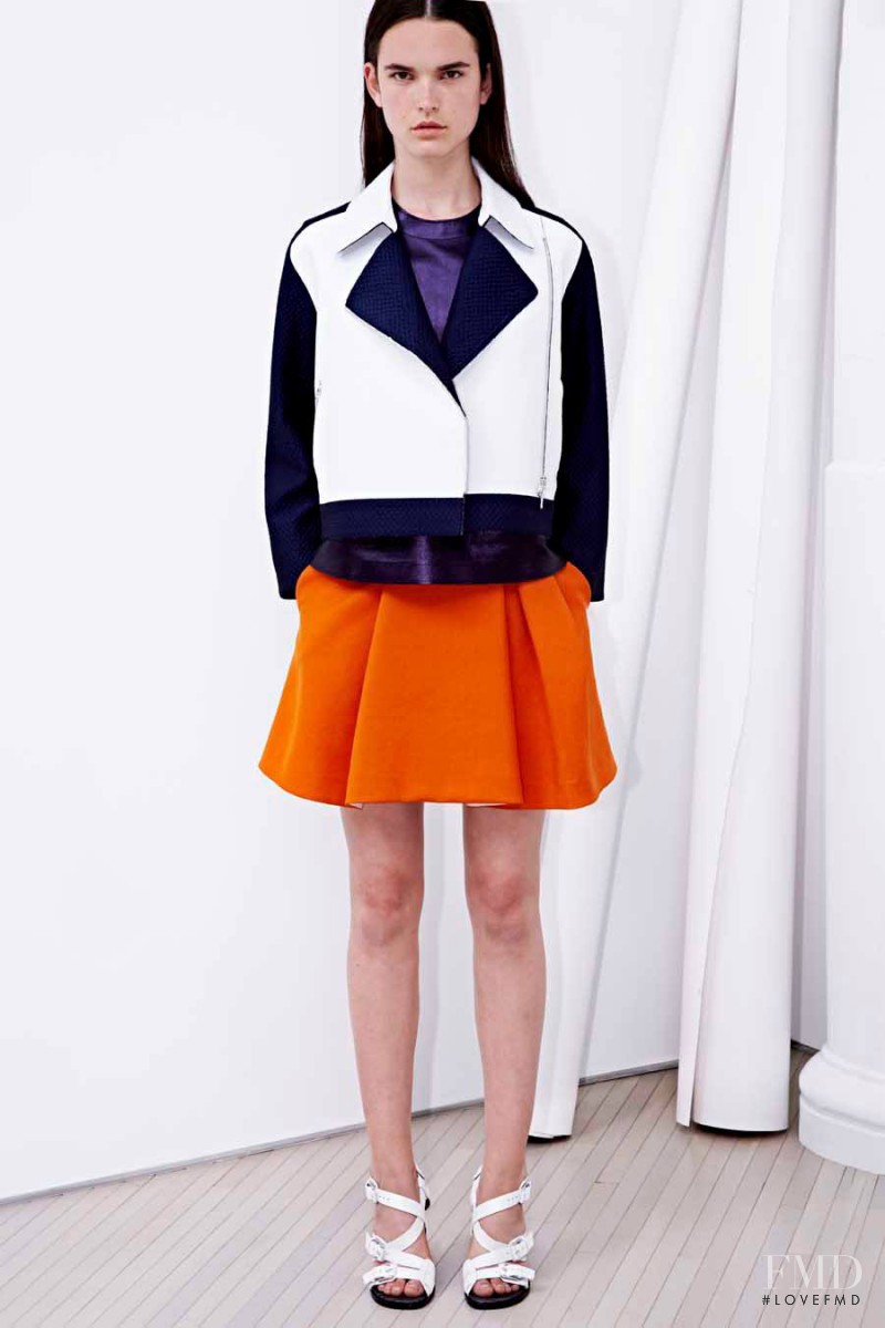 Zoe Colivas featured in  the 3.1 Phillip Lim fashion show for Resort 2014