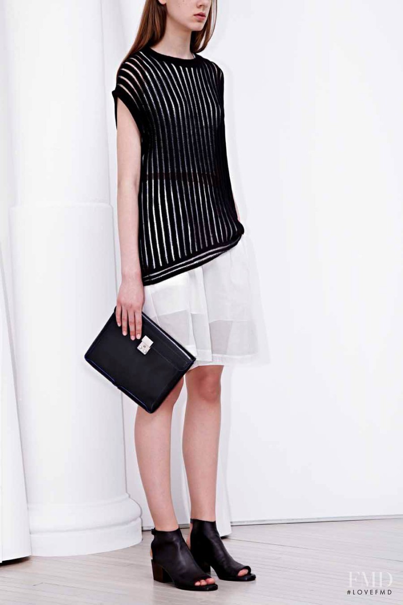 Joanna Tatarka featured in  the 3.1 Phillip Lim fashion show for Resort 2014