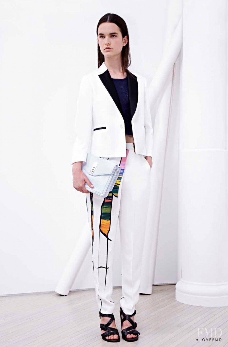 Zoe Colivas featured in  the 3.1 Phillip Lim fashion show for Resort 2014