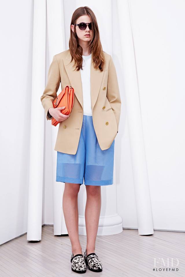 Joanna Tatarka featured in  the 3.1 Phillip Lim fashion show for Resort 2014