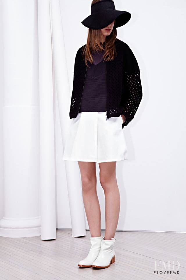 Joanna Tatarka featured in  the 3.1 Phillip Lim fashion show for Resort 2014