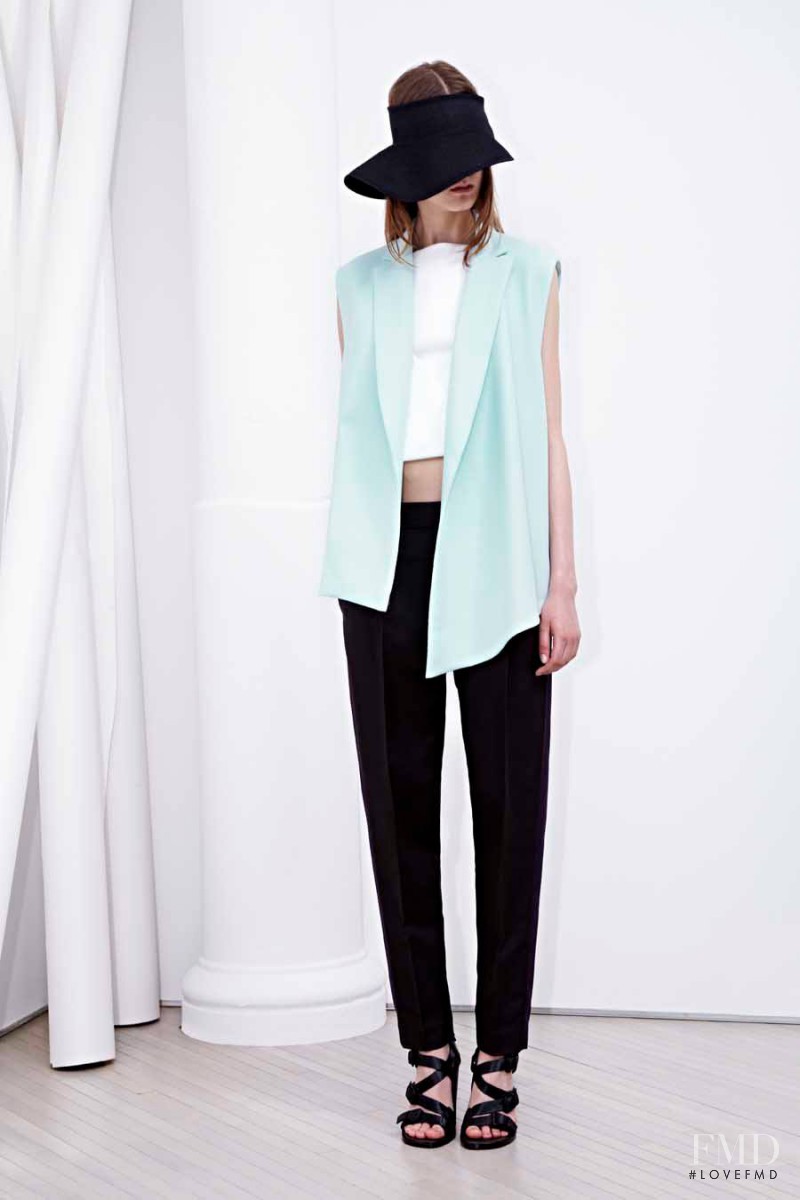 Joanna Tatarka featured in  the 3.1 Phillip Lim fashion show for Resort 2014